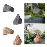 Maxbell Artificial Stone Decor PU Sandstone Landscape for Offices Outdoor Decorating Gray 33cmx23cm