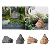Maxbell Artificial Stone Decor PU Sandstone Landscape for Offices Outdoor Decorating Gray 33cmx23cm