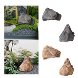 Maxbell Artificial Stone Decor PU Sandstone Landscape for Offices Outdoor Decorating Gray 33cmx23cm