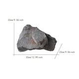 Maxbell Artificial Stone Decor PU Sandstone Landscape for Offices Outdoor Decorating Gray 33cmx23cm