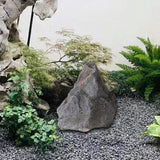 Maxbell Artificial Stone Decor PU Sandstone Landscape for Offices Outdoor Decorating Gray 27cmx18cm