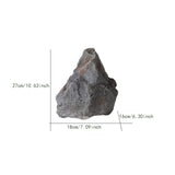Maxbell Artificial Stone Decor PU Sandstone Landscape for Offices Outdoor Decorating Gray 27cmx18cm