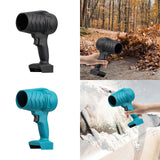 Maxbell Handheld Leaf Blower Portable Turbine Jet Fan for Yard Desktops Outdoors BBQ black