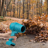 Maxbell Handheld Leaf Blower Portable Turbine Jet Fan for Yard Desktops Outdoors BBQ blue