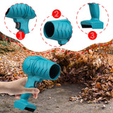 Maxbell Handheld Leaf Blower Portable Turbine Jet Fan for Yard Desktops Outdoors BBQ blue