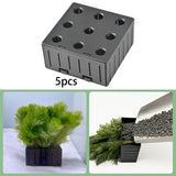 Maxbell 5 Pieces Aquarium Plant Holder Fish Tank Decoration Water Grass Planting Cup