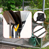 Maxbell Garage Hook Easy to Install Yard Tool Organizer for Power Tools Ladder Hoses Black