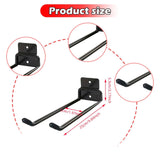 Maxbell Garage Hook Easy to Install Yard Tool Organizer for Power Tools Ladder Hoses Black