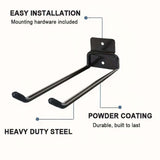 Maxbell Garage Hook Easy to Install Yard Tool Organizer for Power Tools Ladder Hoses Black