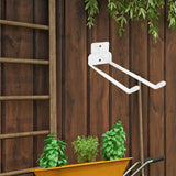 Maxbell Garage Hook Easy to Install Yard Tool Organizer for Power Tools Ladder Hoses White