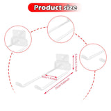 Maxbell Garage Hook Easy to Install Yard Tool Organizer for Power Tools Ladder Hoses White