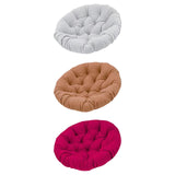 Maxbell Swing Basket Seat Pad Home Rocker Chair Lawn Floor Hanging Egg Chair Cushion Light Gray