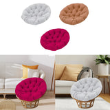 Maxbell Swing Basket Seat Pad Home Rocker Chair Lawn Floor Hanging Egg Chair Cushion Light Gray