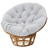 Maxbell Swing Basket Seat Pad Home Rocker Chair Lawn Floor Hanging Egg Chair Cushion Light Gray