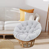 Maxbell Swing Basket Seat Pad Home Rocker Chair Lawn Floor Hanging Egg Chair Cushion Light Gray