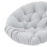 Maxbell Swing Basket Seat Pad Home Rocker Chair Lawn Floor Hanging Egg Chair Cushion Light Gray