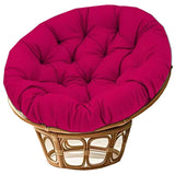 Maxbell Swing Basket Seat Pad Home Rocker Chair Lawn Floor Hanging Egg Chair Cushion Wine Red
