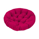 Maxbell Swing Basket Seat Pad Home Rocker Chair Lawn Floor Hanging Egg Chair Cushion Wine Red