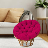 Maxbell Swing Basket Seat Pad Home Rocker Chair Lawn Floor Hanging Egg Chair Cushion Wine Red