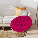 Maxbell Swing Basket Seat Pad Home Rocker Chair Lawn Floor Hanging Egg Chair Cushion Wine Red