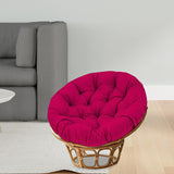 Maxbell Swing Basket Seat Pad Home Rocker Chair Lawn Floor Hanging Egg Chair Cushion Wine Red