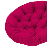 Maxbell Swing Basket Seat Pad Home Rocker Chair Lawn Floor Hanging Egg Chair Cushion Wine Red