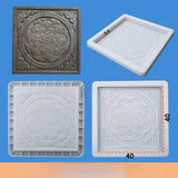 Maxbell Concrete Brick Cement Model Floor Tile Template for Garden Patio Outdoor Use Style B