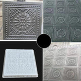 Maxbell Concrete Brick Cement Model Floor Tile Template for Garden Patio Outdoor Use Style C