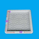 Maxbell Concrete Brick Cement Model Floor Tile Template for Garden Patio Outdoor Use Style D