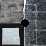 Maxbell Concrete Brick Cement Model Floor Tile Template for Garden Patio Outdoor Use Style D