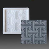 Maxbell Concrete Brick Cement Model Floor Tile Template for Garden Patio Outdoor Use Style D