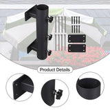 Maxbell Patio Umbrella Holder Clamp Space Saving for 1.3-1.8 inch Pole Metal Bracket