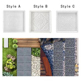 Maxbell Concrete Brick Cement Model Floor Tile Template for Outdoor Garden Courtyard Style A