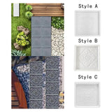 Maxbell Concrete Brick Cement Model Floor Tile Template for Outdoor Garden Courtyard Style A