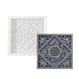 Maxbell Concrete Brick Cement Model Floor Tile Template for Outdoor Garden Courtyard Style B