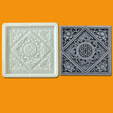 Maxbell Concrete Brick Cement Model Floor Tile Template for Outdoor Garden Courtyard Style B