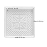 Maxbell Concrete Brick Cement Model Floor Tile Template for Outdoor Garden Courtyard Style C