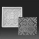 Maxbell Concrete Brick Cement Model Floor Tile Template for Outdoor Garden Courtyard Style C