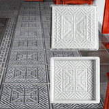 Maxbell Concrete Brick Cement Model Floor Tile Template for Outdoor Garden Courtyard Style C
