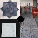 Maxbell Concrete Brick Cement Model Floor Tile Template for Outdoor Garden Courtyard Style C