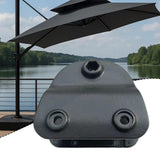 Maxbell Patio Umbrella Large Bracket Metal Parasol Accessory for Fishing Yard Garden black