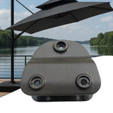 Maxbell Patio Umbrella Large Bracket Metal Parasol Accessory for Fishing Yard Garden gray