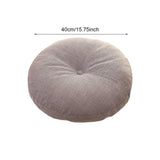 Maxbell Round Floor Pillow Small Floor Cushion Pad for Chair Sofa Adults Kids Office Light Gray
