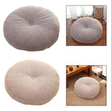 Maxbell Round Floor Pillow Small Floor Cushion Pad for Chair Sofa Adults Kids Office Light Gray