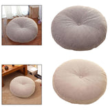 Maxbell Round Floor Pillow Small Floor Cushion Pad for Chair Sofa Adults Kids Office Light Gray