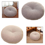 Maxbell Round Floor Pillow Small Floor Cushion Pad for Chair Sofa Adults Kids Office Light Gray