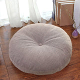 Maxbell Round Floor Pillow Small Floor Cushion Pad for Chair Sofa Adults Kids Office Light Gray