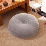 Maxbell Round Floor Pillow Small Floor Cushion Pad for Chair Sofa Adults Kids Office Light Gray