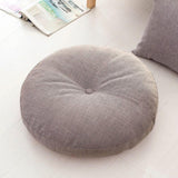 Maxbell Round Floor Pillow Small Floor Cushion Pad for Chair Sofa Adults Kids Office Light Gray