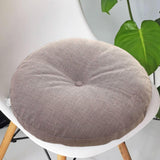 Maxbell Round Floor Pillow Small Floor Cushion Pad for Chair Sofa Adults Kids Office Light Gray